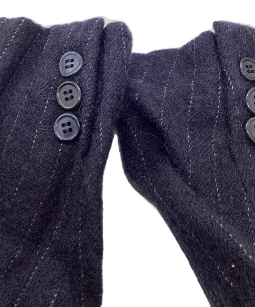 COMME des GARCONS HOMME PLUS（コムデギャルソンオムプリュス）COMME des GARCONS HOMME PLUS (コムデギャルソンオムプリュス) 穴あき裁断ウールホーリージャケット ネイビー サイズ:SIZE XSの古着・服飾アイテム