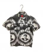 SUPREMEシュプリーム）の古着「総柄シャツ」｜ブラック