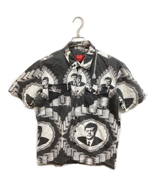 SUPREME（シュプリーム）SUPREME (シュプリーム) 総柄シャツ ブラック サイズ:Mの古着・服飾アイテム