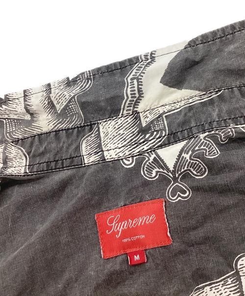 SUPREME（シュプリーム）SUPREME (シュプリーム) 総柄シャツ ブラック サイズ:Mの古着・服飾アイテム