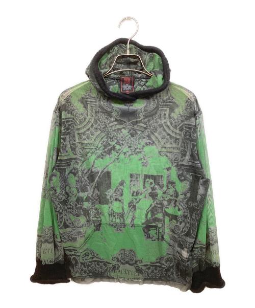Jean Paul GAULTIER CLASSIQUE（ジャンポールゴルチエクラシック）Jean Paul GAULTIER CLASSIQUE (ジャンポールゴルチエクラシック) パワーネット総柄パーカー マルチカラー サイズ:40の古着・服飾アイテム