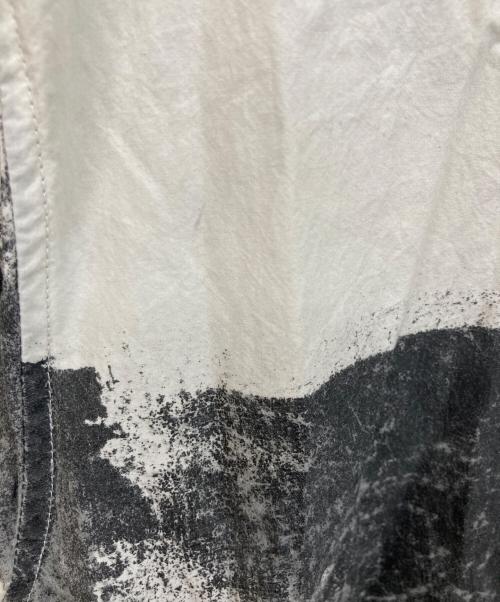 KHOKI（コッキ）khoki (コッキ) ロングシャツ ホワイト×ブラック サイズ:	SIZE 1の古着・服飾アイテム