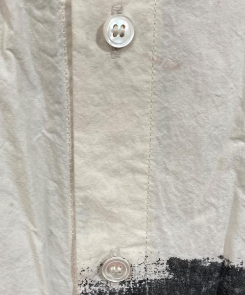 KHOKI（コッキ）khoki (コッキ) ロングシャツ ホワイト×ブラック サイズ:	SIZE 1の古着・服飾アイテム