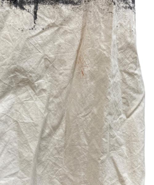 KHOKI（コッキ）khoki (コッキ) ロングシャツ ホワイト×ブラック サイズ:	SIZE 1の古着・服飾アイテム