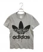 adidas Originals×JEREMY SCOTTアディダスオリジナル×ジェレミー スコット）の古着「プリントTシャツ」｜グレー
