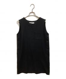 MHL（エムエイチエル）の古着「WOOL SERGE ノースリーブ ワンピース」｜ブラック