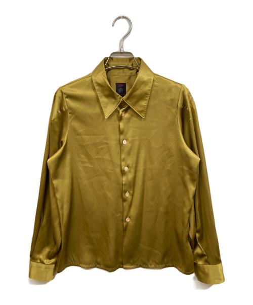 Jean Paul GAULTIER CLASSIQUE（ジャンポールゴルチエクラシック）Jean Paul GAULTIER CLASSIQUE (ジャンポールゴルチエクラシック) サテンシャツ イエロー サイズ:	SIZE 40の古着・服飾アイテム