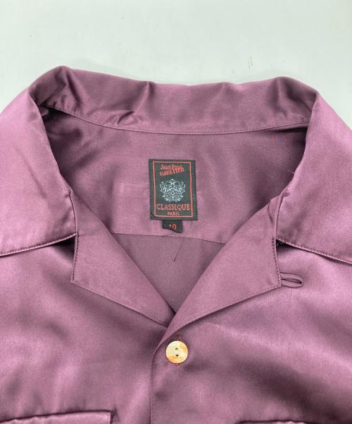 Jean Paul GAULTIER CLASSIQUE（ジャンポールゴルチエクラシック）Jean Paul GAULTIER CLASSIQUE (ジャンポールゴルチエクラシック) オープンカラーシャツ パープル サイズ:	SIZE 40の古着・服飾アイテム