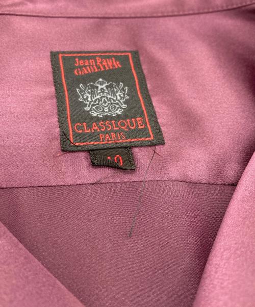 Jean Paul GAULTIER CLASSIQUE（ジャンポールゴルチエクラシック）Jean Paul GAULTIER CLASSIQUE (ジャンポールゴルチエクラシック) オープンカラーシャツ パープル サイズ:	SIZE 40の古着・服飾アイテム
