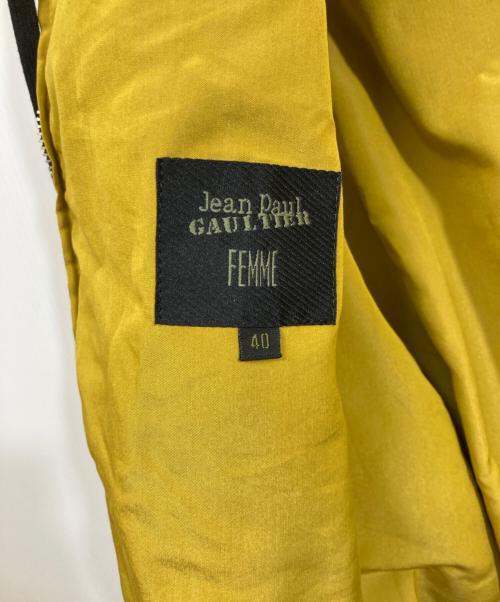 Jean Paul Gaultier FEMME（ジャンポールゴルチエ フェム）Jean Paul Gaultier FEMME (ジャンポールゴルチエ フェム) フーデッドジャケット ブラック サイズ:SIZE 40の古着・服飾アイテム
