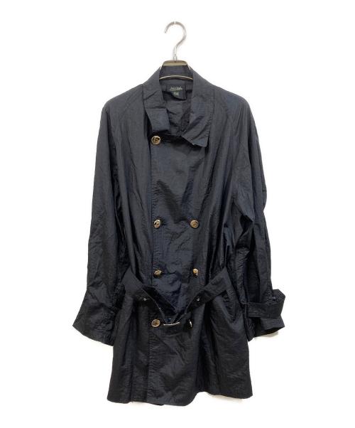 Jean Paul Gaultier FEMME（ジャンポールゴルチエ フェム）Jean Paul Gaultier FEMME (ジャンポールゴルチエ フェム) パッカブルナイロントレンチコート ブラック サイズ:SIZE 40の古着・服飾アイテム