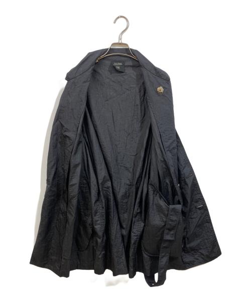 Jean Paul Gaultier FEMME（ジャンポールゴルチエ フェム）Jean Paul Gaultier FEMME (ジャンポールゴルチエ フェム) パッカブルナイロントレンチコート ブラック サイズ:SIZE 40の古着・服飾アイテム