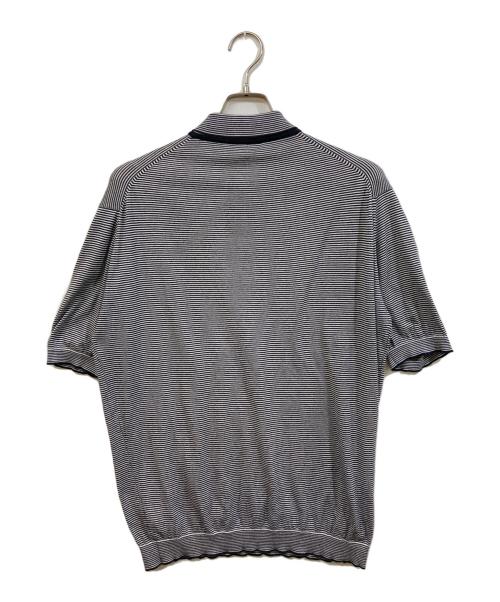 JOHN SMEDLEY（ジョンスメドレー）JOHN SMEDLEY (ジョンスメドレー) ニットポロシャツ ネイビー サイズ:SIZE Mの古着・服飾アイテム