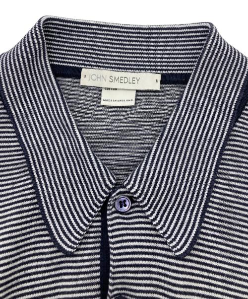 JOHN SMEDLEY（ジョンスメドレー）JOHN SMEDLEY (ジョンスメドレー) ニットポロシャツ ネイビー サイズ:SIZE Mの古着・服飾アイテム