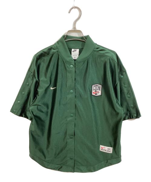 NIKE（ナイキ）NIKE (ナイキ) AS W NSW SHOOTING SHIRT グリーン サイズ:SIZE Mの古着・服飾アイテム