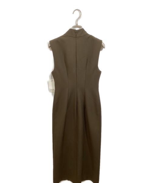 Snidel（スナイデル）Snidel (スナイデル) 金ボタンジレワンピ ブラウン サイズ:SIZE 0の古着・服飾アイテム