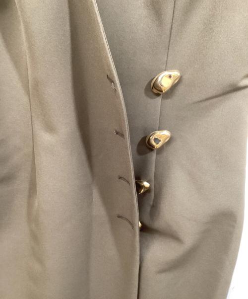Snidel（スナイデル）Snidel (スナイデル) 金ボタンジレワンピ ブラウン サイズ:SIZE 0の古着・服飾アイテム