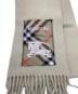 BURBERRY (バーバリー) フリンジカシミアストール ベージュ：35000円