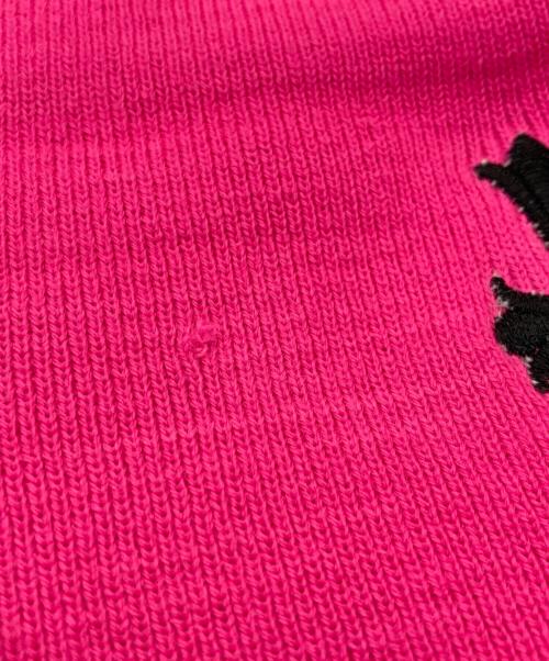 CHROME HEARTS（クロムハーツ）CHROME HEARTS (クロムハーツ) 3クロス刺繍ビーニー ショッキングピンクの古着・服飾アイテム