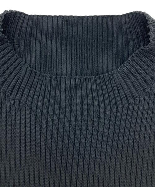 CELFORD（セルフォード）CELFORD (セルフォード) 半袖ペプラムニットプルオーバー ブラック サイズ:	SIZE 36の古着・服飾アイテム