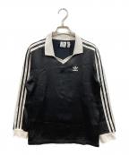 adidas Originalsアディダスオリジナル）の古着「スリーストライプス サテン 長袖Tシャツ」｜ブラック