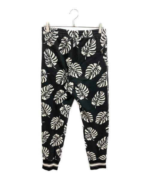 DOLCE & GABBANA（ドルチェ＆ガッバーナ）DOLCE & GABBANA (ドルチェ＆ガッバーナ) 総柄プリントスウェットパンツ ブラック サイズ:44の古着・服飾アイテム