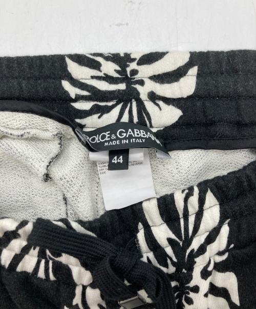 DOLCE & GABBANA（ドルチェ＆ガッバーナ）DOLCE & GABBANA (ドルチェ＆ガッバーナ) 総柄プリントスウェットパンツ ブラック サイズ:44の古着・服飾アイテム