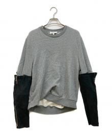 3.1 phillip lim（スリーワンフィリップリム）の古着「袖ドッキングスウェット」｜グレー