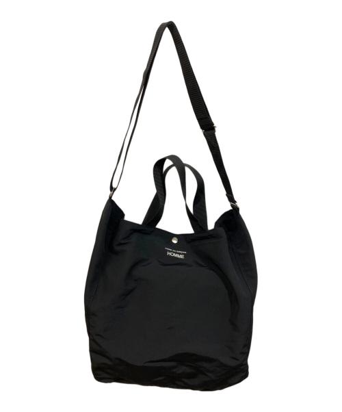 COMME des GARCONS HOMME（コムデギャルソン オム）COMME des GARCONS HOMME (コムデギャルソン オム) 綿ナイロングログランバッグ ブラックの古着・服飾アイテム
