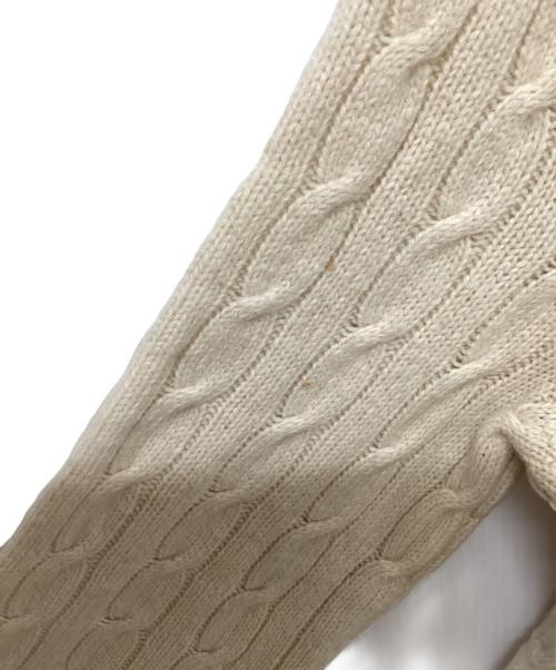 POLO RALPH LAUREN（ポロ・ラルフローレン）POLO RALPH LAUREN (ポロ・ラルフローレン) ケーブルニット アイボリー サイズ:SIZE Mの古着・服飾アイテム