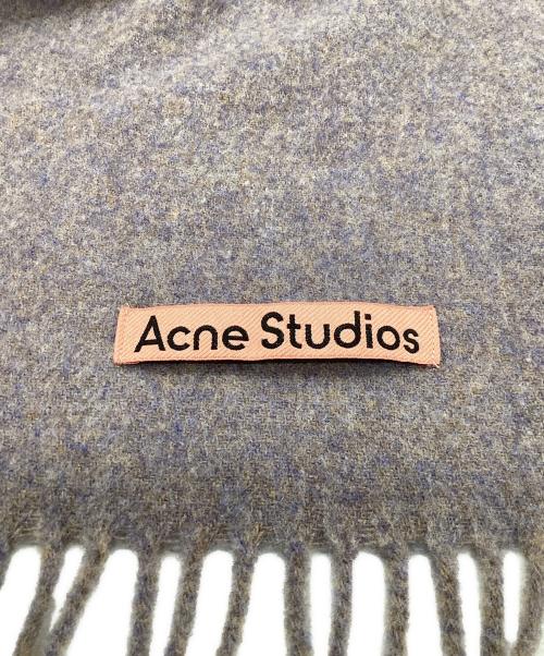 Acne studios（アクネ ストゥディオズ）Acne studios (アクネ ストゥディオズ) フリンジウールスカーフ グレーの古着・服飾アイテム