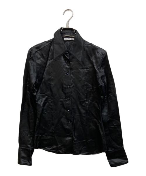 Acne studios（アクネ ストゥディオズ）Acne studios (アクネ ストゥディオズ) レーヨンブラウス ブラック サイズ:SIZE 38の古着・服飾アイテム