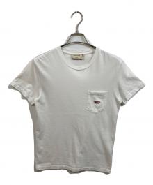 maison kitsune（メゾンキツネ）の古着「ポケットTシャツ」｜ホワイト