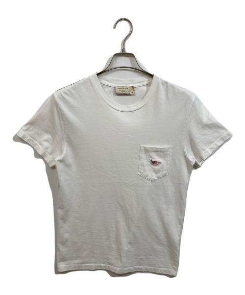 maison kitsune（メゾンキツネ）MAISON KITSUNE (メゾンキツネ) ポケットTシャツ ホワイト サイズ:	SIZE XSの古着・服飾アイテム