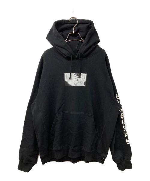 THE BLACK EYE PATCH（ブラックアイパッチ）THE BLACK EYE PATCH (ブラックアイパッチ) INITIAL D HOODIE ブラック サイズ:XLの古着・服飾アイテム