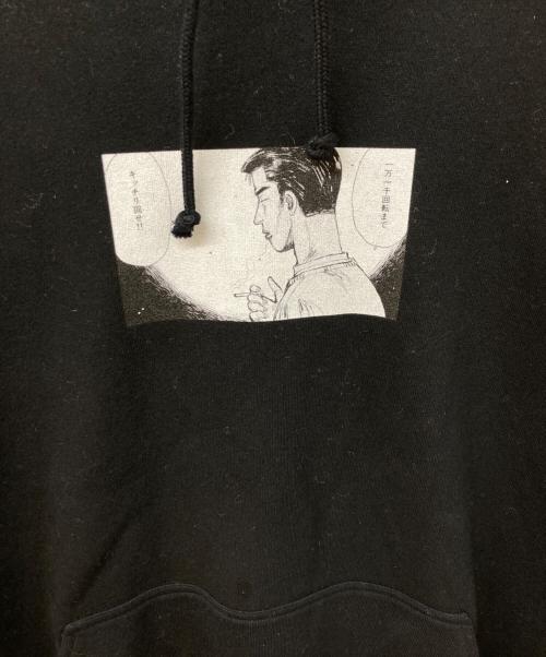 THE BLACK EYE PATCH（ブラックアイパッチ）THE BLACK EYE PATCH (ブラックアイパッチ) INITIAL D HOODIE ブラック サイズ:XLの古着・服飾アイテム