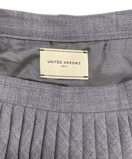UNITED ARROWS（ユナイテッドアローズ）UNITED ARROWS (ユナイテッドアローズ) UBBT W TRO/ST プリーツ スカート グレー サイズ:SIZE 36の古着・服飾アイテム