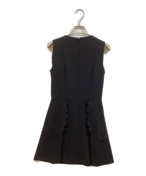 RED VALENTINO（レッドヴァレンティノ）RED VALENTINO (レッドヴァレンティノ) ノースリーブ・キャミソールワンピース ブラック サイズ:SIZE 38の古着・服飾アイテム