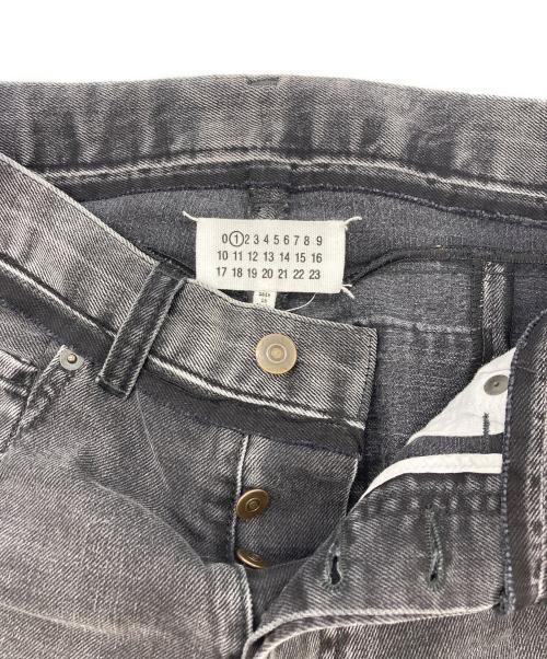 Maison Margiela（メゾンマルジェラ）Maison Margiela (メゾンマルジェラ) 再構築ブラックデニムパンツ ブラック サイズ:36の古着・服飾アイテム