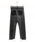 Maison Margiela (メゾンマルジェラ) 再構築ブラックデニムパンツ ブラック サイズ:36：18000円