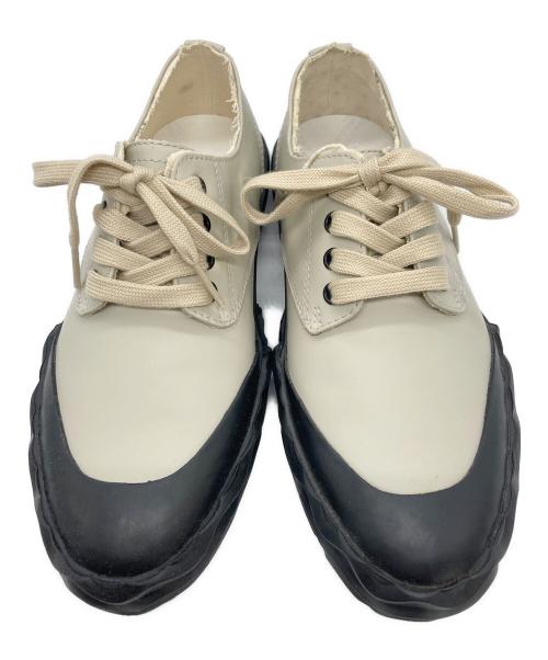 Maison Margiela（メゾンマルジェラ）Maison Margiela (メゾンマルジェラ) レザースニーカー アイボリー サイズ:37の古着・服飾アイテム