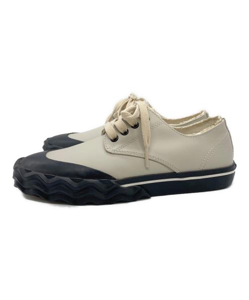 Maison Margiela（メゾンマルジェラ）Maison Margiela (メゾンマルジェラ) レザースニーカー アイボリー サイズ:37の古着・服飾アイテム