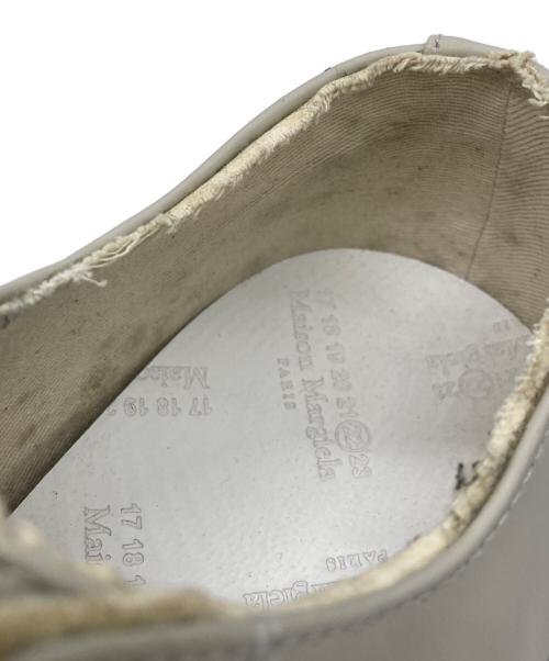Maison Margiela（メゾンマルジェラ）Maison Margiela (メゾンマルジェラ) レザースニーカー アイボリー サイズ:37の古着・服飾アイテム