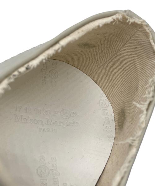Maison Margiela（メゾンマルジェラ）Maison Margiela (メゾンマルジェラ) レザースニーカー アイボリー サイズ:37の古着・服飾アイテム