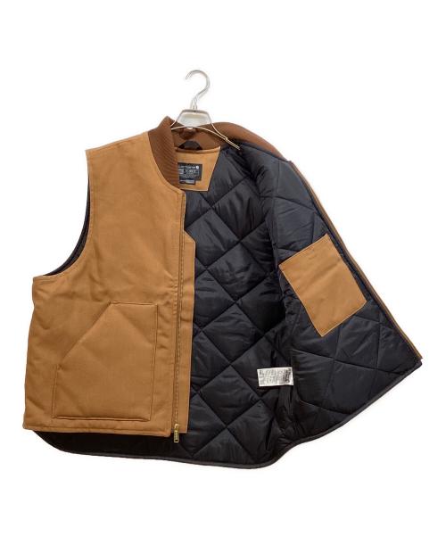 CarHartt（カーハート）CarHartt (カーハート) DUCK VEST ARCTIC QUILT LINED ブラウン サイズ:XLの古着・服飾アイテム