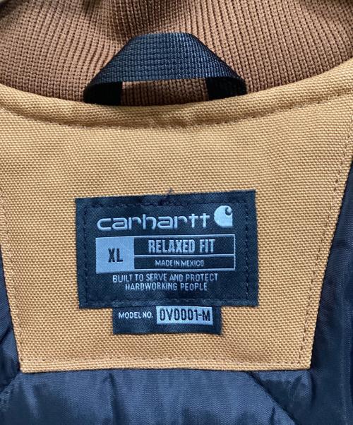 CarHartt（カーハート）CarHartt (カーハート) DUCK VEST ARCTIC QUILT LINED ブラウン サイズ:XLの古着・服飾アイテム
