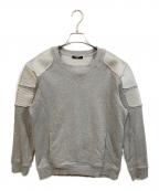 BALMAINバルマン）の古着「バイカースウェット」｜グレー