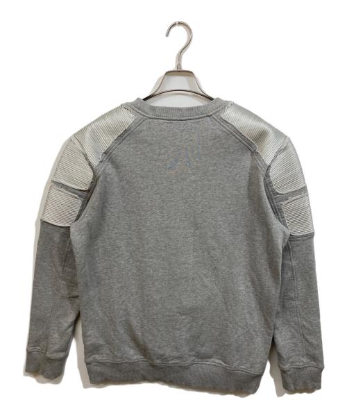 BALMAIN（バルマン）BALMAIN (バルマン) バイカースウェット グレー サイズ:Mの古着・服飾アイテム