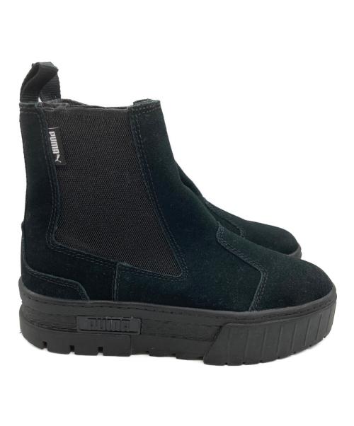 PUMA（プーマ）PUMA (プーマ) MAYZE CHELSEA SUEDE ブラック サイズ:23.5㎝の古着・服飾アイテム
