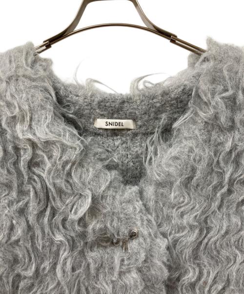 Snidel（スナイデル）Snidel (スナイデル) デザインニットカーデ グレー サイズ:Fの古着・服飾アイテム